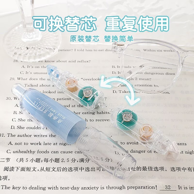 [360 rotation] long stand large capacity Dot glue Press double-sided adhesive mini paste handmade replaceable wholesale