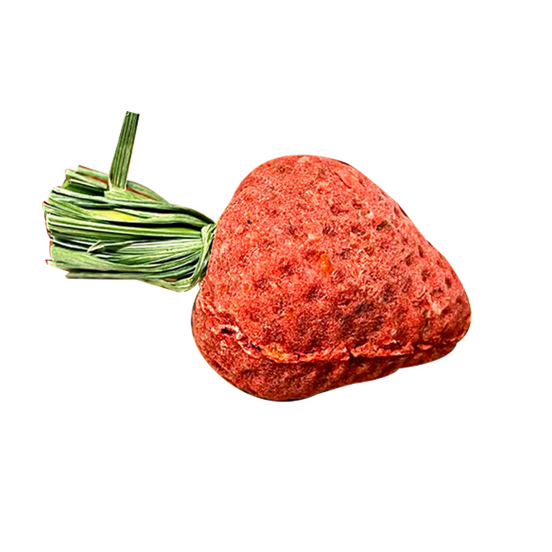 Strawberry Hamster Teething Snacks Totoro Rabbit Golden Bear Flower Branch Teething Interactive Landscaping Snacks 3 Pieces