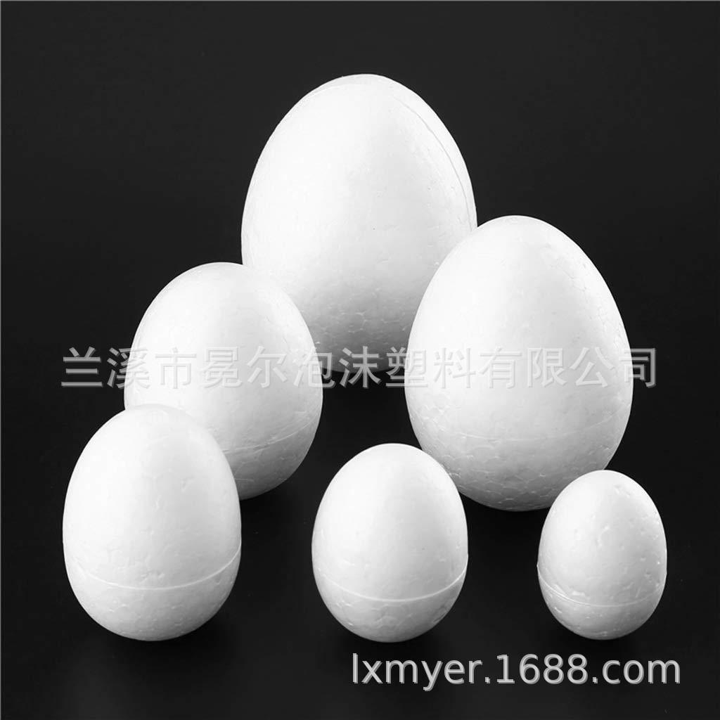 Factory direct supply of various sizes of foam eggs Easter eggs early education DIY graffiti white props