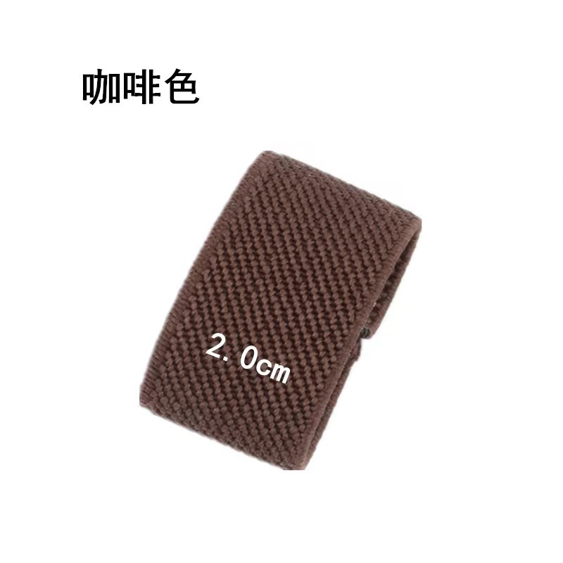 Nylon Belt Black Accessories Tail Clip Tail Fixed Ring Elastic Elastic Band Buckle Canvas Belt Ring Small Circle