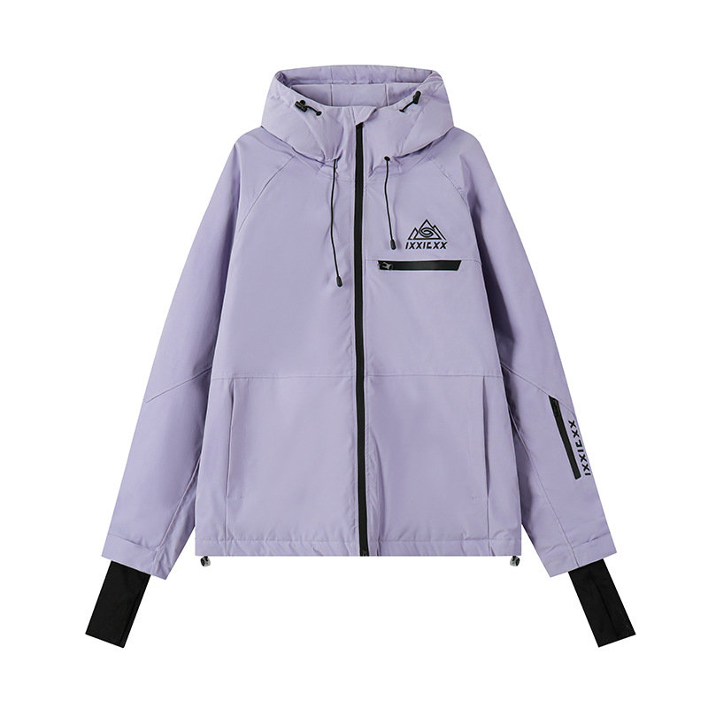 Ski Resort Cost-effective Winter cotton and thickening Snowboard Double-board Windproof Waterproof Hooded Mountaineering Ski Suit for Men and Women