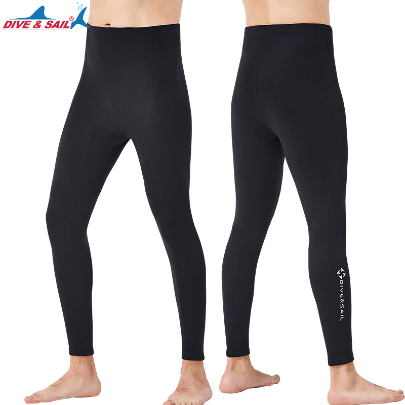 Dive&Sail New Men's 2mm Thickeneded Warm Diving Pants Women's Split Snorkeling Pants Sailing Surfing Winter Swimming Trunks