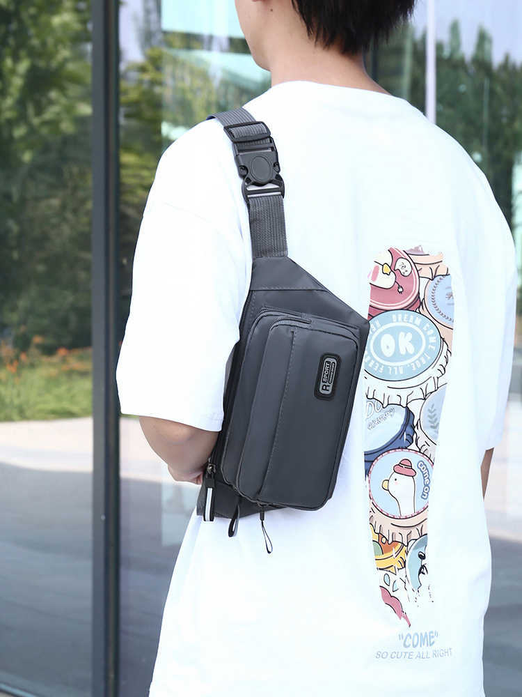 New Waist Bag Men and Women's Large Capacity Business Cash register Wallet Multi-functional Sports Waist Bag Multi-layer Practical Wear-resistant Chest
