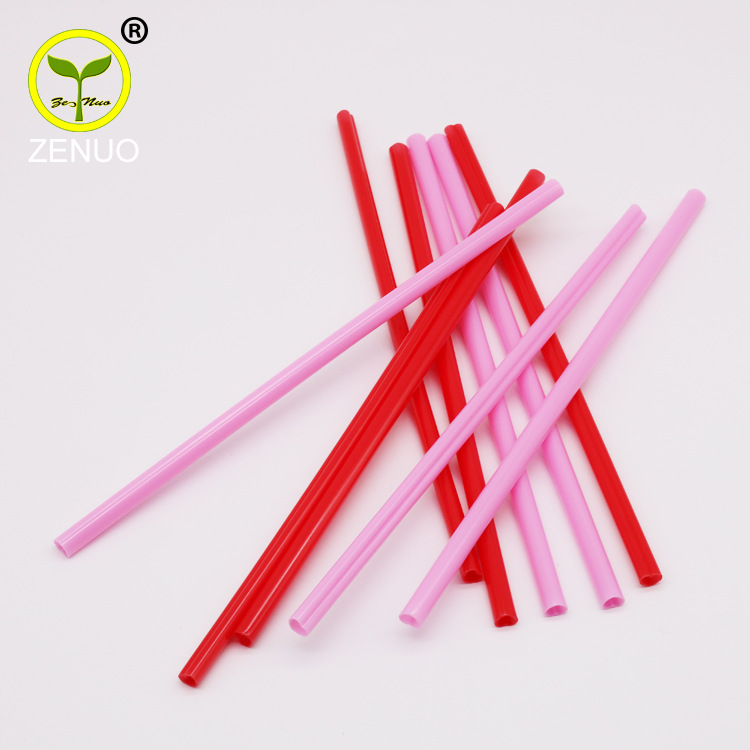 ZNXG005 love mouth straw factory direct PP material reusable hard straw