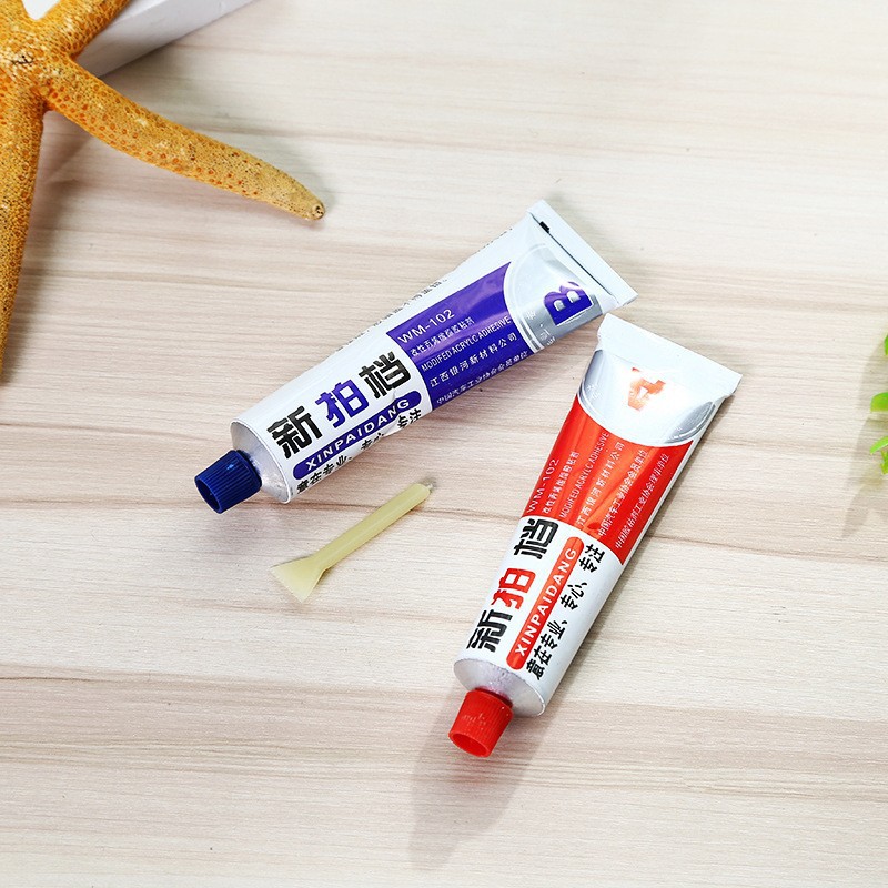 102 strong glue acrylic AB glue wholesale Green red glue high sticky metal epoxy resin manufacturers wholesale 80g