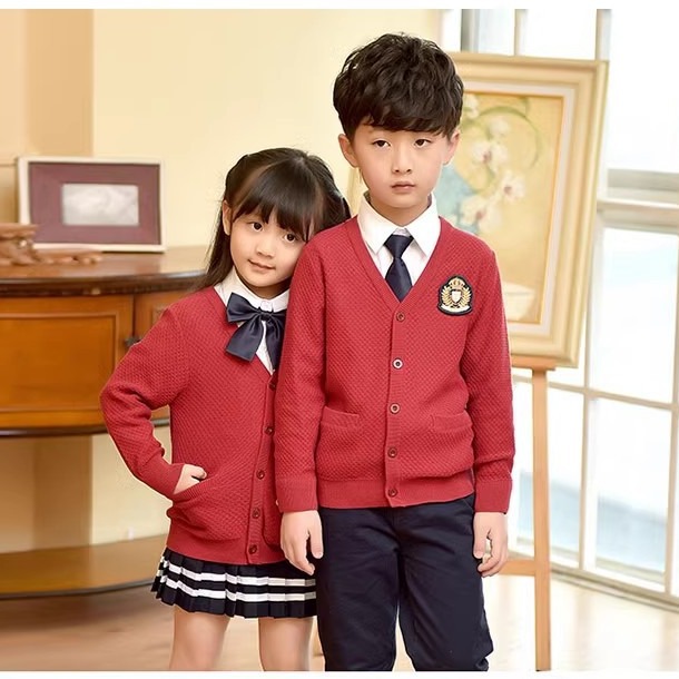 British Preppy Style Kindergarten Uniforms, Junior High School and Primary School Uniforms, Suit, Plate, Drawings and Samples, Processing and Customization