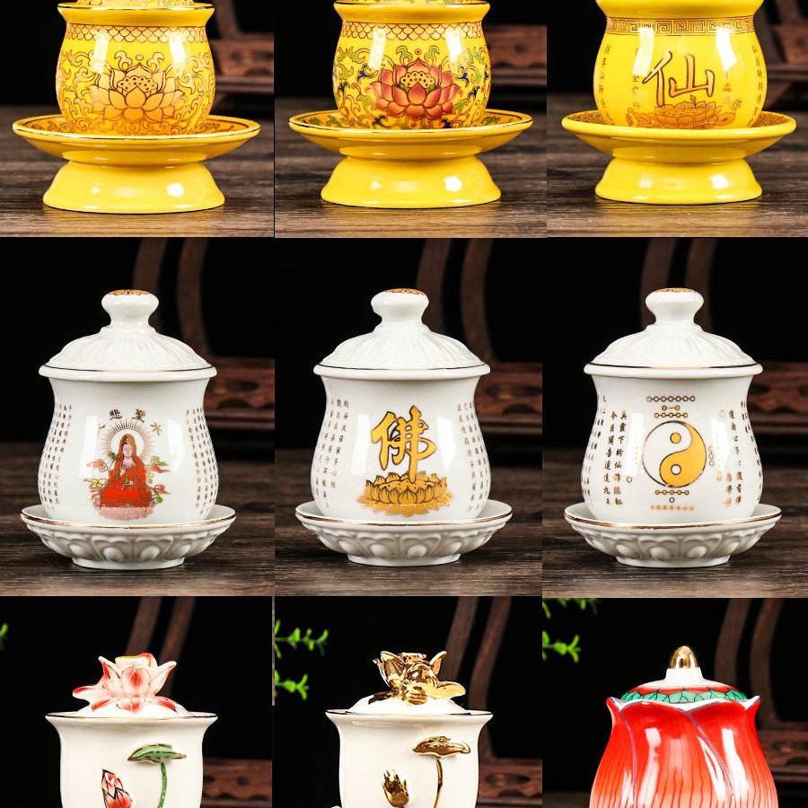 Керамическая чаша для очищения воды, чаша для Будды