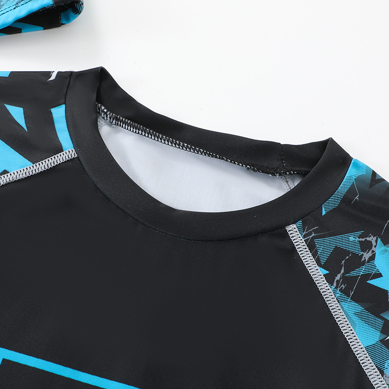 Boys' Swimwear Children's Split Swimwear Big Children Hot Spring suit Short Sleeve Cartoon Boys Teenagers Swimwear Wholesale