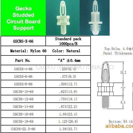 Supply Gecko Environmentally Friendly Pc Board Isolation Column, Spacer Column, Circuit Board Threaded Isolation Column Gscbs Series Stud