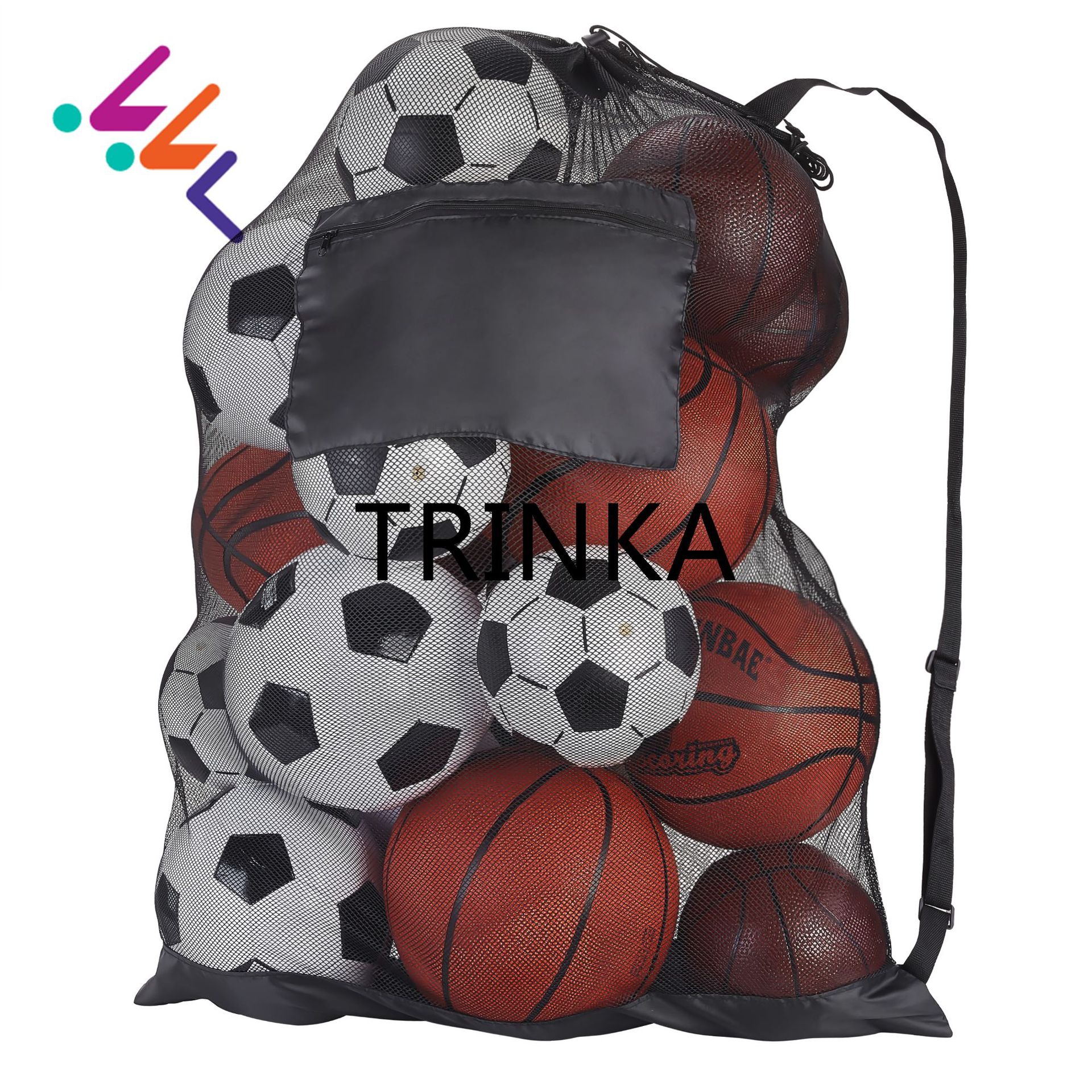 Сумка для хранения баскетбольных мячей, одиночная, с затяжкой