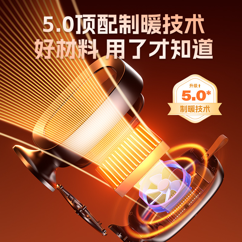 New desktop heater household small heater office dormitory fast heating heater electric heater bedroom cross-border