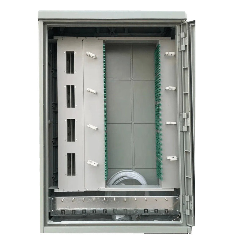 288-Core Optical Fiber Cabinet Smc Outdoor Floor-Standing Transfer Box Without Jumping and Connected to 288-Core Four-Net-In-One Optical Delivery Box