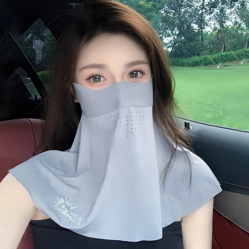 Солнцезащитная маска для женщин полная защита от УФ летом маска из льда бесшовная шаль для защиты лица