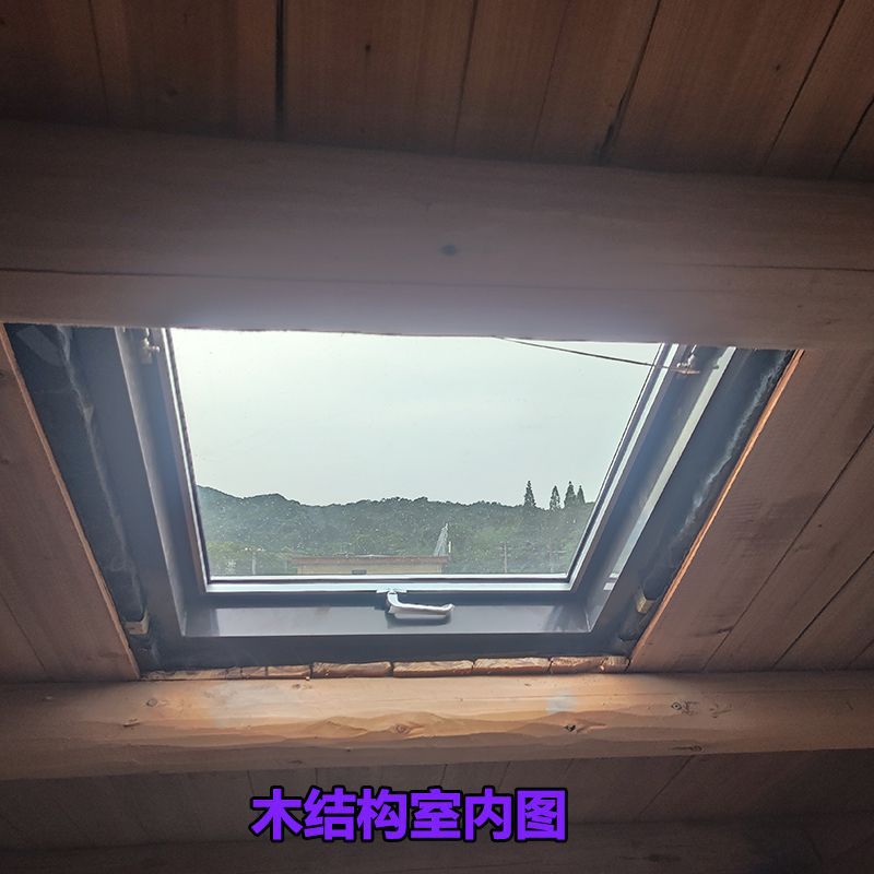 JUb Thickeneded Aluminum Alloy Slanted Roof Sunroof Slanted Roof Loft Skylight Cover Sun Room Electric Skylight Basement
