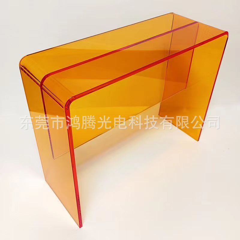 Italian-Style Bench, Living Room Acrylic Transparent Coffee Table, Dining Chair, Light Luxury U-Shaped Table, Bedroom Bay Window Transparent Desk