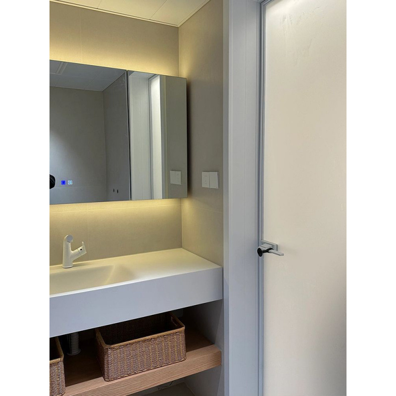 Slate Hot-Bent Seamless Ceramic Integrated Basin Wood Color Japanese Style Bathroom Cabinet Combination Washbasin Simple Popular Fashion