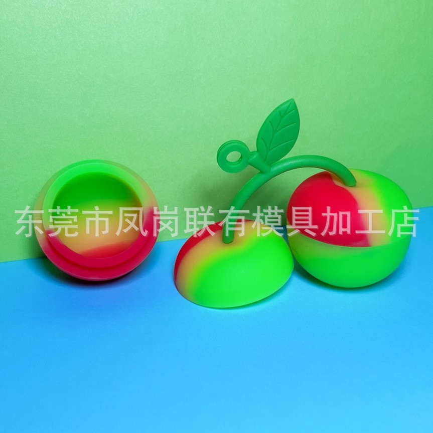 Factory spot 10ml cute cherry silicone smoke paste box storage box sealed silicone box