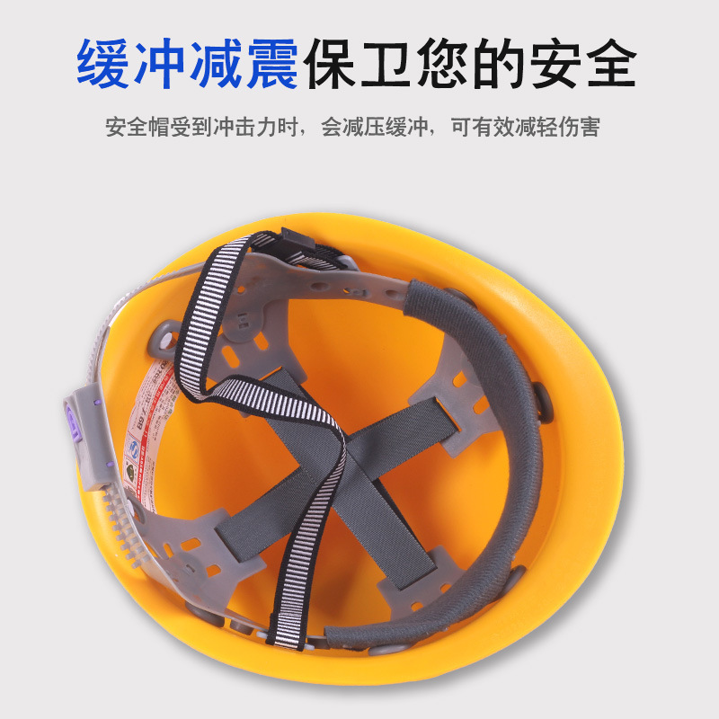 Fiberglass Helmet Construction Site Labor Protection Anti-Smash Helmet National Standard Thickened Printing Breathable Men's Other Domestic Products