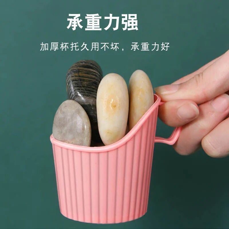 Disposable Paper Cup Holder Cover Thickeneded Plastic Corrugated Cup Holder Tea Ceremony Insulation Anti-Scalding Cup Cover Bottom 10 Pieces