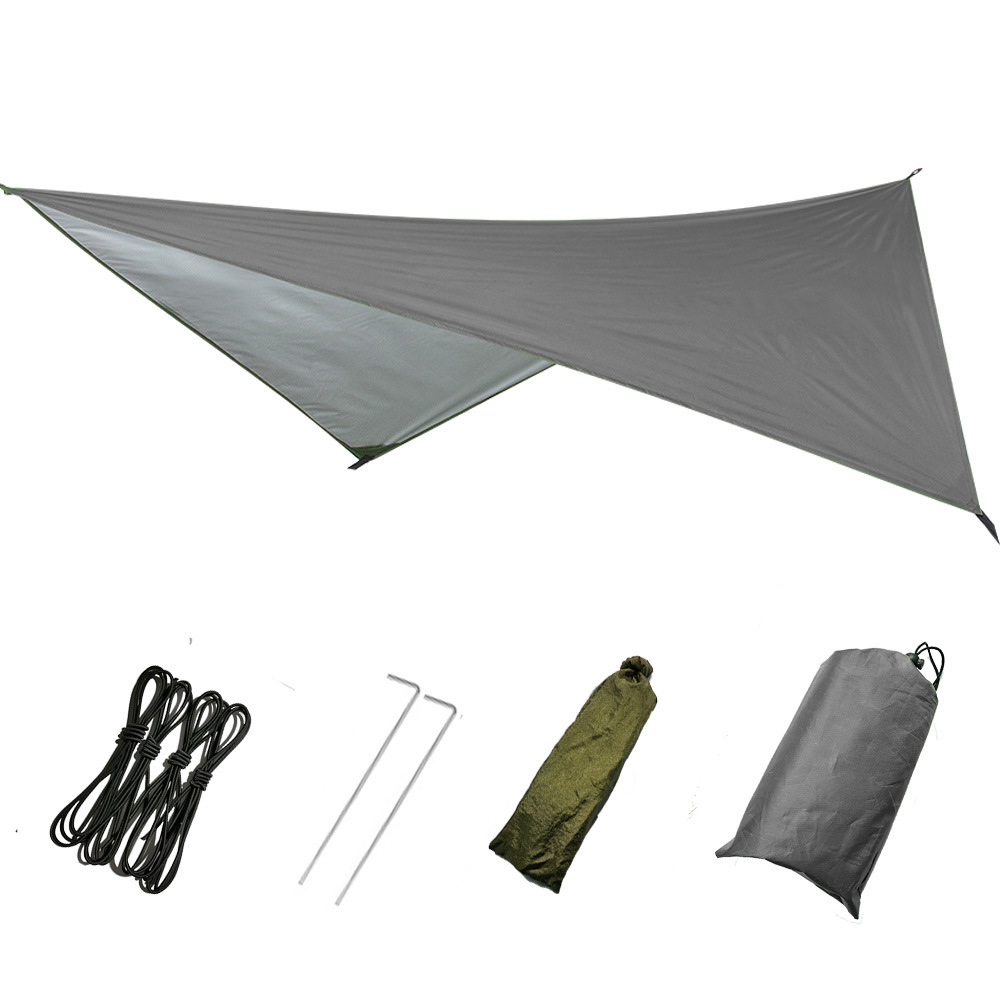 Outdoor Supplies Multifunctional Triangle Sky Curtain Waterproof Sunscreen Outdoor Tent Camping Supplies Beach Shade Cloth Floor Cloth