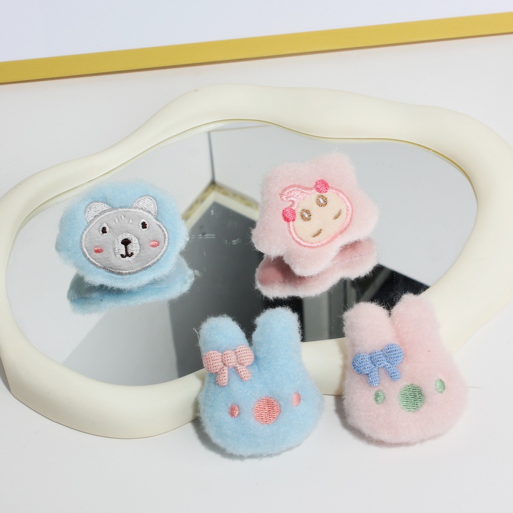 Cartoon Plush Brooch, Cute Animal Pin, Plush Doll, Shoe and Hat Sticker, Bag Pendant, DIY Clothing Accessories