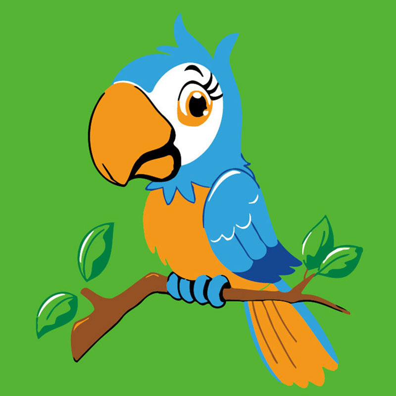 Children's digital oil painting diy hand-painted cartoon cartoon characters wholesale discount digital acrylic 20*20