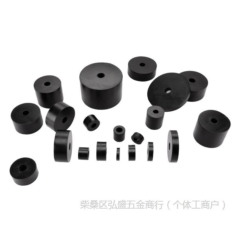 Rubber Buffer Pad Fan Coil Shock-Absorbing Ring Air Conditioner Internal Machine Shock-Absorbing Pad Shock-Proof Pad Thickeneded Round Small Round Gasket