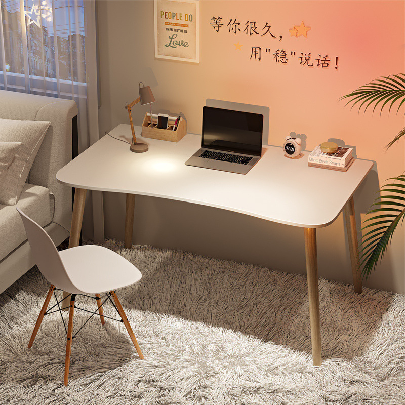 Rental House Desk Simple Household Solid Wood Leg Desktop Computer Desk Bedroom Student Simple Learning and Writing Small Table