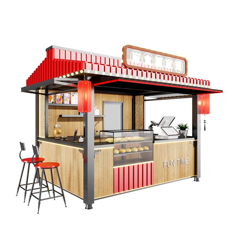 Qitian Cultural Tourism Scenic Area Street Kiosk Creative Chinese-Style Snacks and Food Popular Night Market Container Shop
