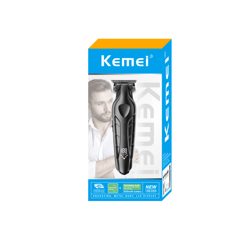 Kemei Professional Electric Hair Clipper for Salons Km-2269 Electric Trimmer Small Oil-Head Clipper Silent