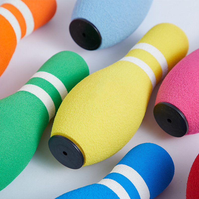 Spot Wholesale Kidsren's Bowling Colorful Nbr Environmentally Friendly Foam Ball Bottle Set Sensory Integration Interactive Bowling Toys