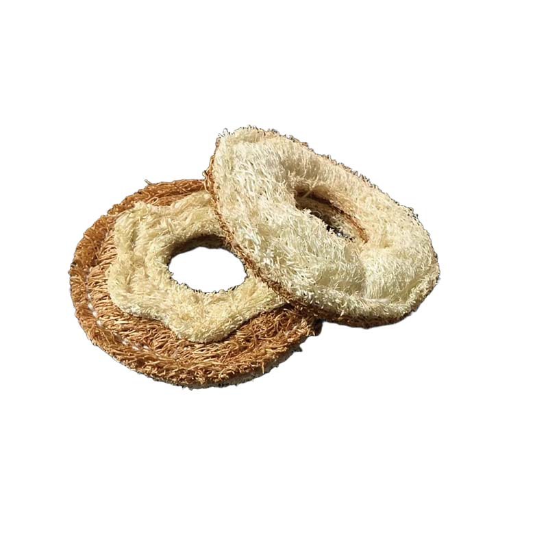 New Natural Loofah Pet Chewing and Teeth Cleaning Toy Package Ice Cream Biscuits Donuts