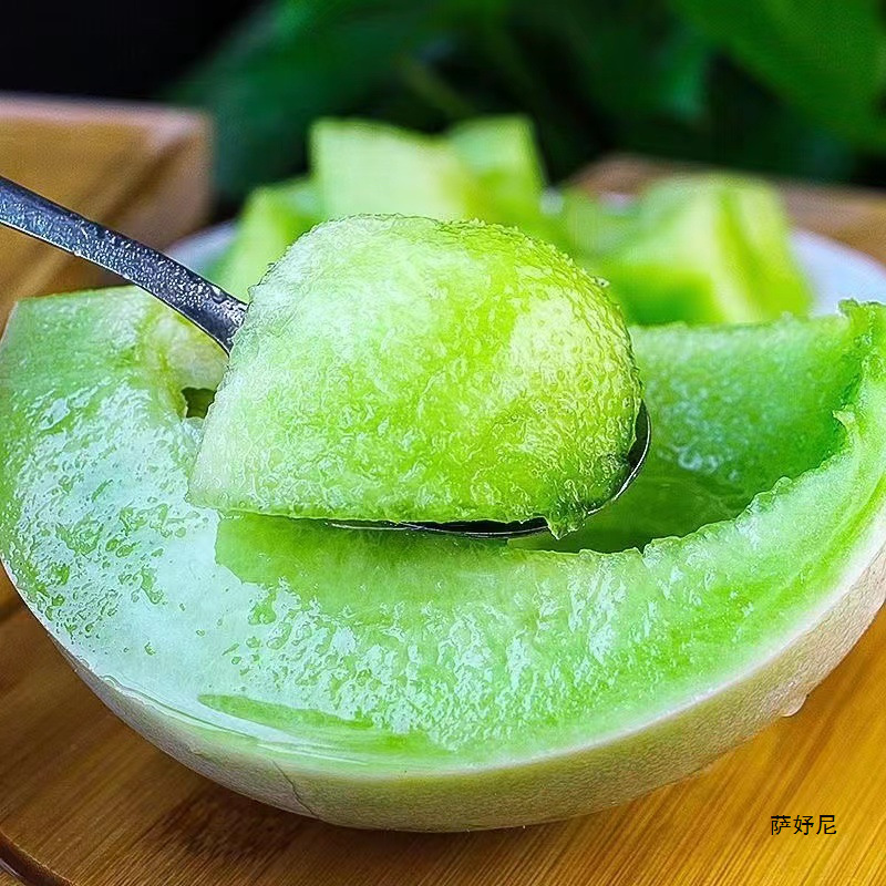 Ice Cream Jade Mushroom Melon 2.5kg Fresh Shandong Fruit Seasonal Whole Box Free Shipping Small Fragrant Melon Crispy Honey Melon