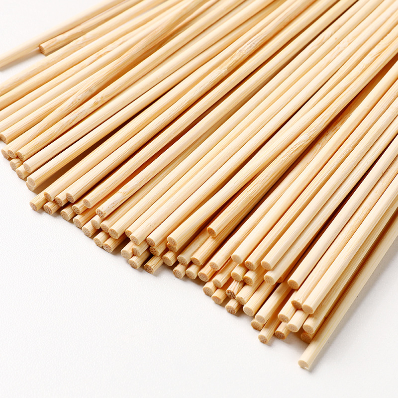 3mm Bamboo Sticks, Flat-Headed Bamboo Skewers, Bamboo Nails, Wooden Sticks, Small Flagpoles, Lollipop Sticks, Intangible Cultural Heritage Bamboo Weaving DIY Craft Materials
