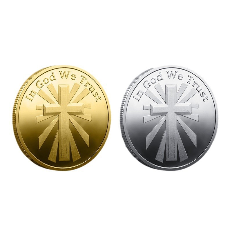 Good and Evil Coins Foreign Trade Metal Commemorative Medals Battle of Good and Evil Foreign Currency Challenge Coins Lucky Coins Cross-Border