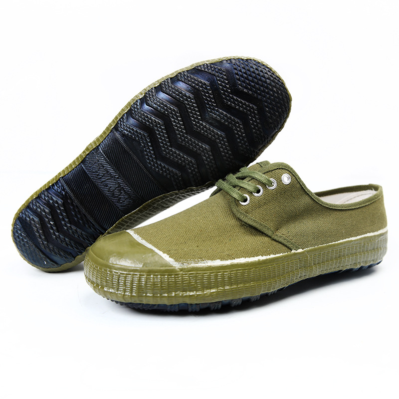 Jihua 3537 Jiefang Shoes Men's Wear-resistant Construction Site Work Yellow Rubber Shoes Women's Outdoor Low-top Hiking Training Shoes