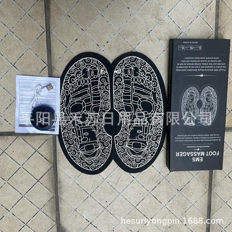 Кросс-бордерный EMS массажный коврик для ног, физиотерапевтический инструмент, USB зарядка, пульсовая акупунктурная портативная массажная мат