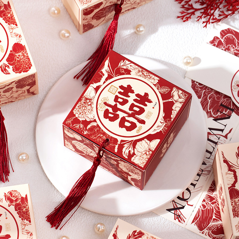 Wedding Candy Finished Gift Box Sugar Engagement Matching Wedding Candy Package Mixed Chocolate Candy Hand Gift Wholesale