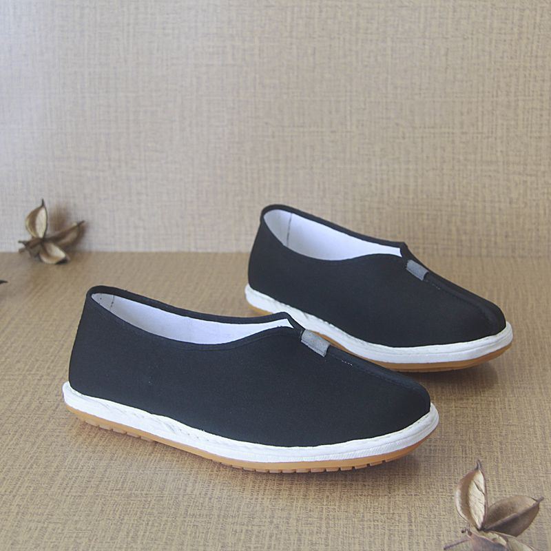 Chinese Style Old Beijing Lasagna Cloth Shoes Men's Low-top Shoes Monk Shoes