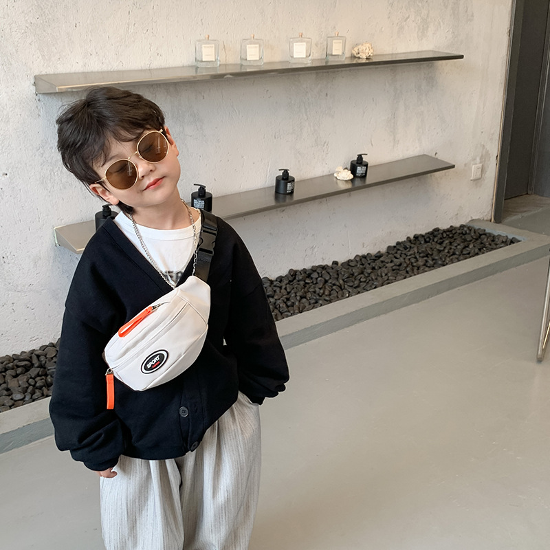 Summer New Children's Bag, Sports Style, Boy's Cross-Body Chest Bag, Casual and Trendy, Little Boy's Shoulder Crossbody Bag