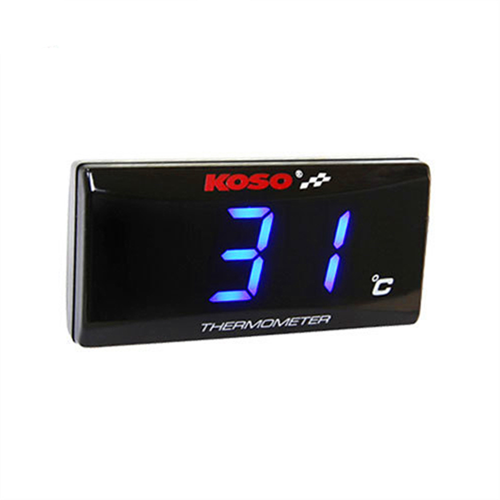 KOSO water temperature meter motorcycle universal modified accessories KOSO ultra-thin digital display liquid crystal display thermometer meter
