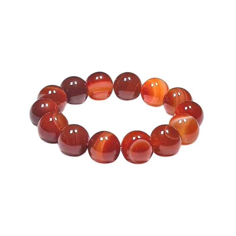 Red striped agate silk natural agate bracelet bracelet transfer agate live welfare factory wholesale