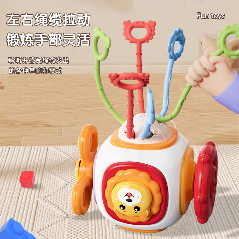 Baby Busy Ball Hand Grab Ball Baby Enlightenment Puzzle Cube Polyhedron Cube Movement Music Early Education Cross-border Toy