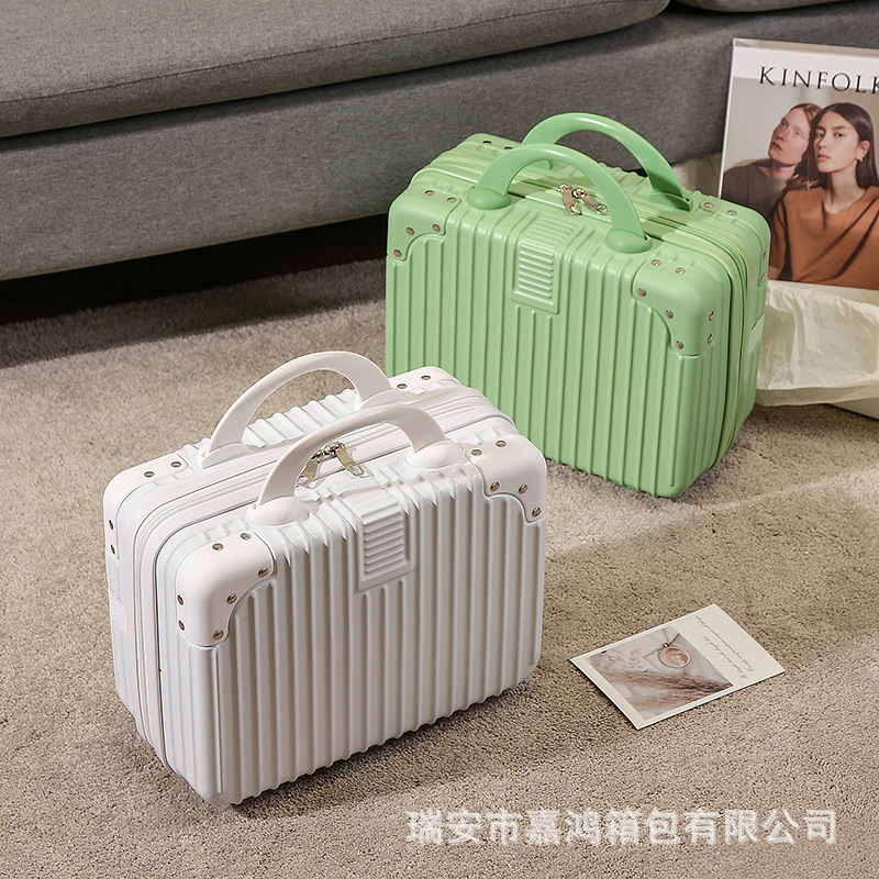 Hand luggage 14 inch makeup box holiday gift small mini travel password box storage bag wholesale