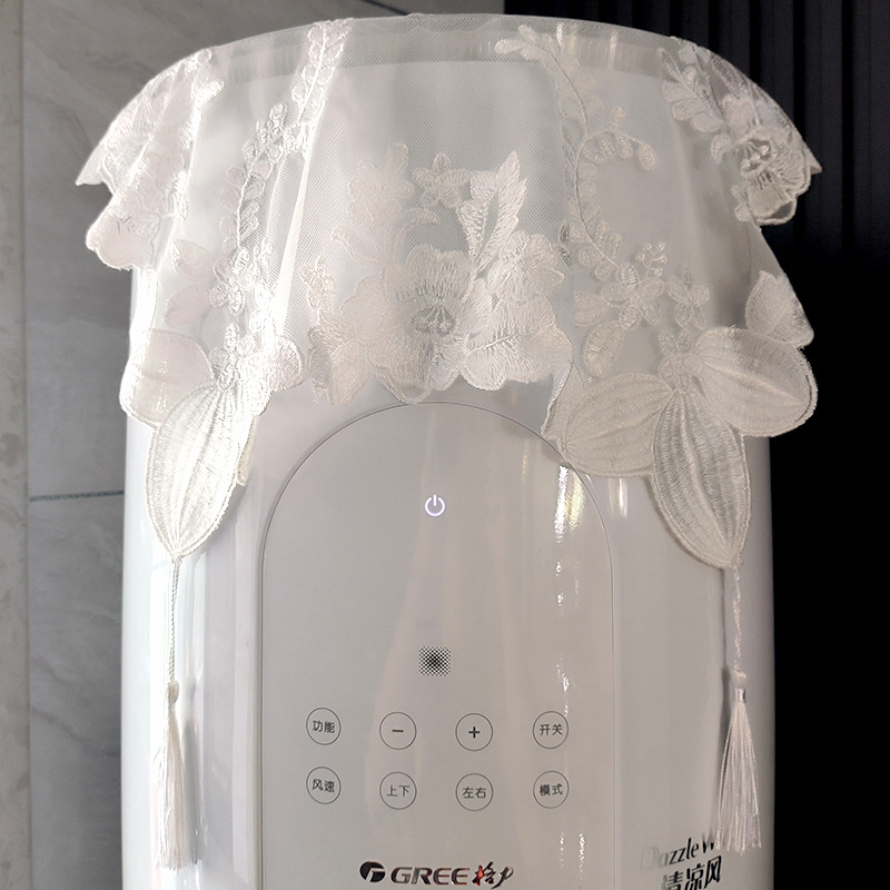 Вышитый кружевной чехол с кисточками Универсальный квадратный чехол Полотенце Белая красивая домашняя ткань Пылезащитный чехол