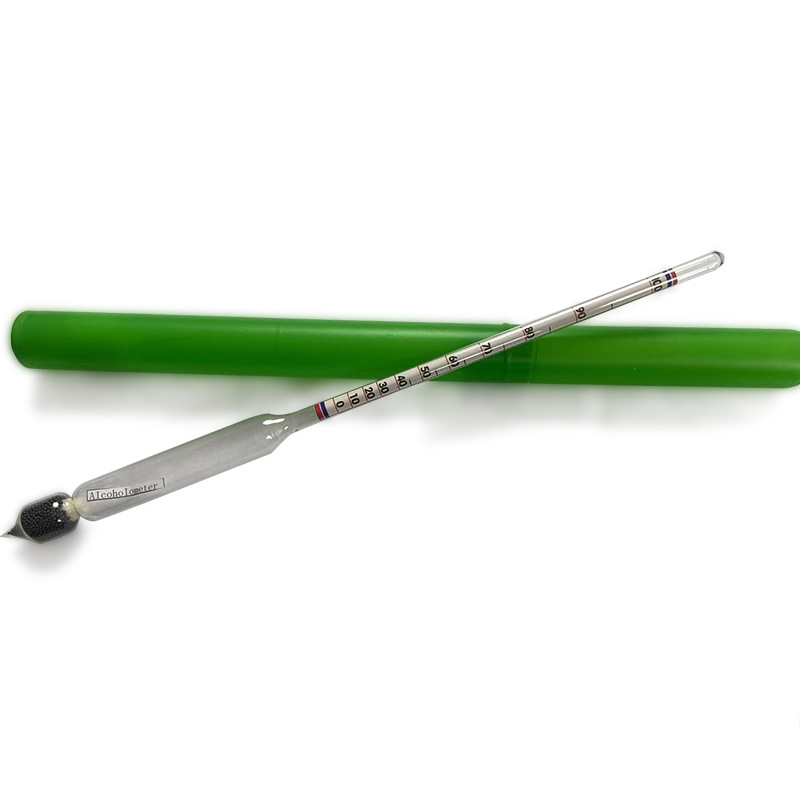 Factory supply glass alcohol meter single alcohol concentration meter liquor alcohol meter high precision concentration meter