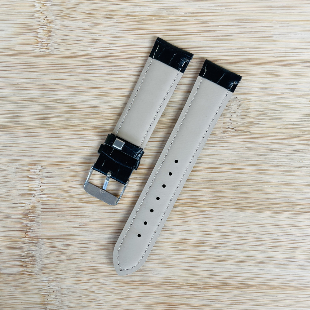 Wholesale bamboo watch leather strap imitation belt bamboo black 14 16 18 20 22mm in stock