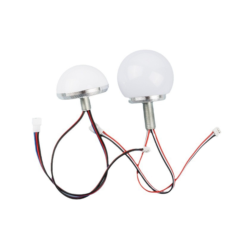 Advertising decorative light bulb mirror headlight makeup mirror lamp dressing table mirror front fill light bulb three-color dimmable light string