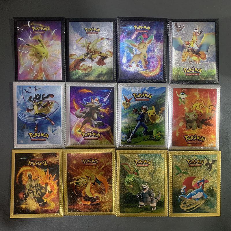 Cross-border Explosions Baokemeng Gold Foil Card Pokemon Card Pokemon Card Pokemon Card