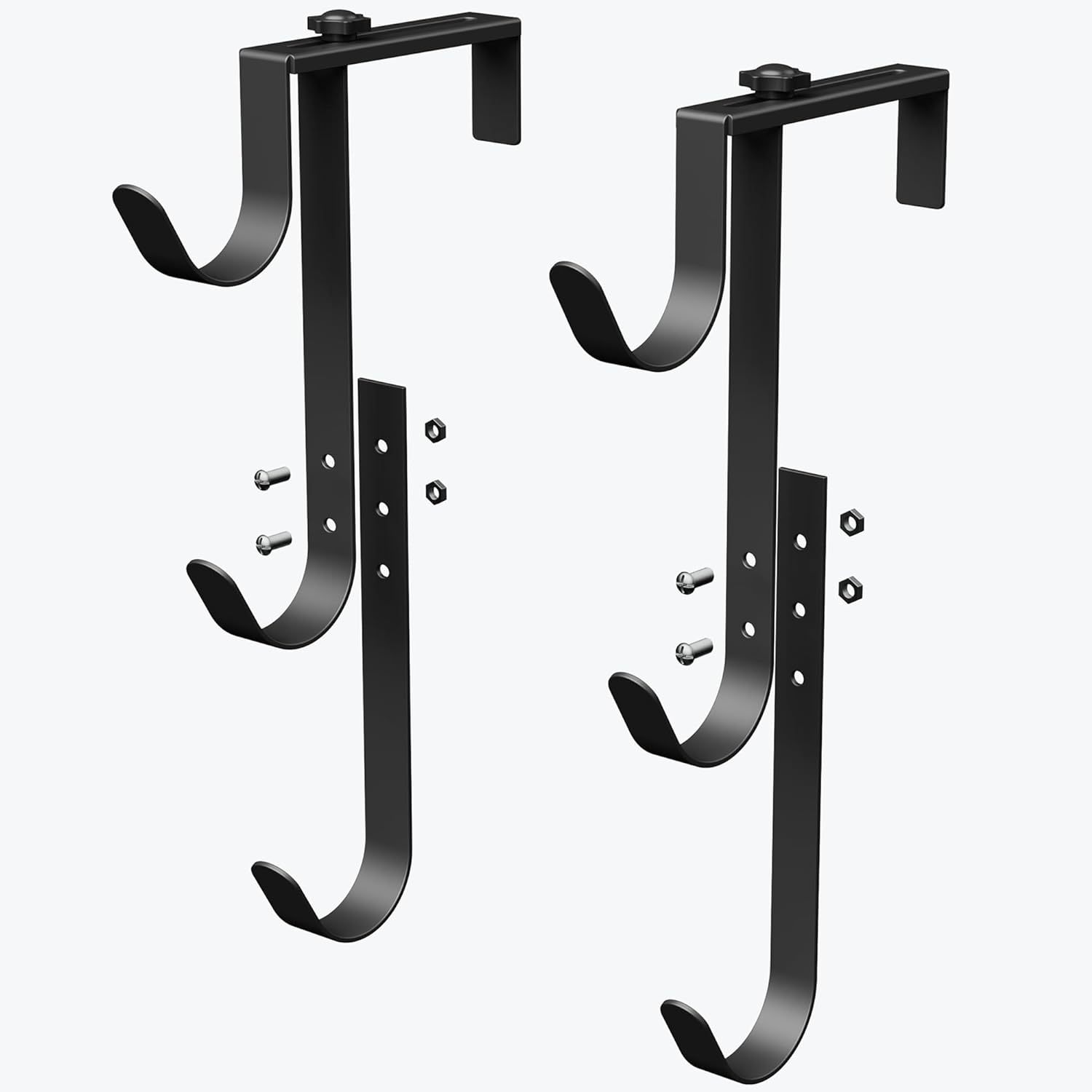 Pool equipment adjustable pool pole hook three layers metal fence hook for hanging pool tools